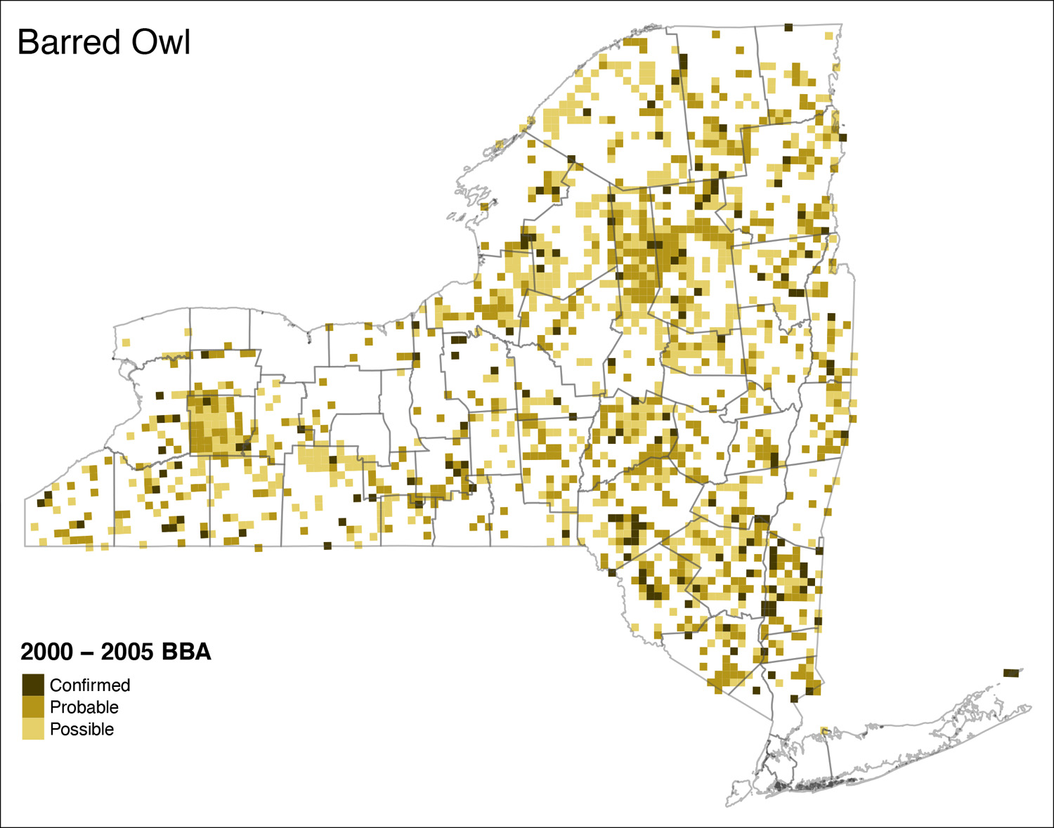 Barred Owl Atlas 2 Distribution