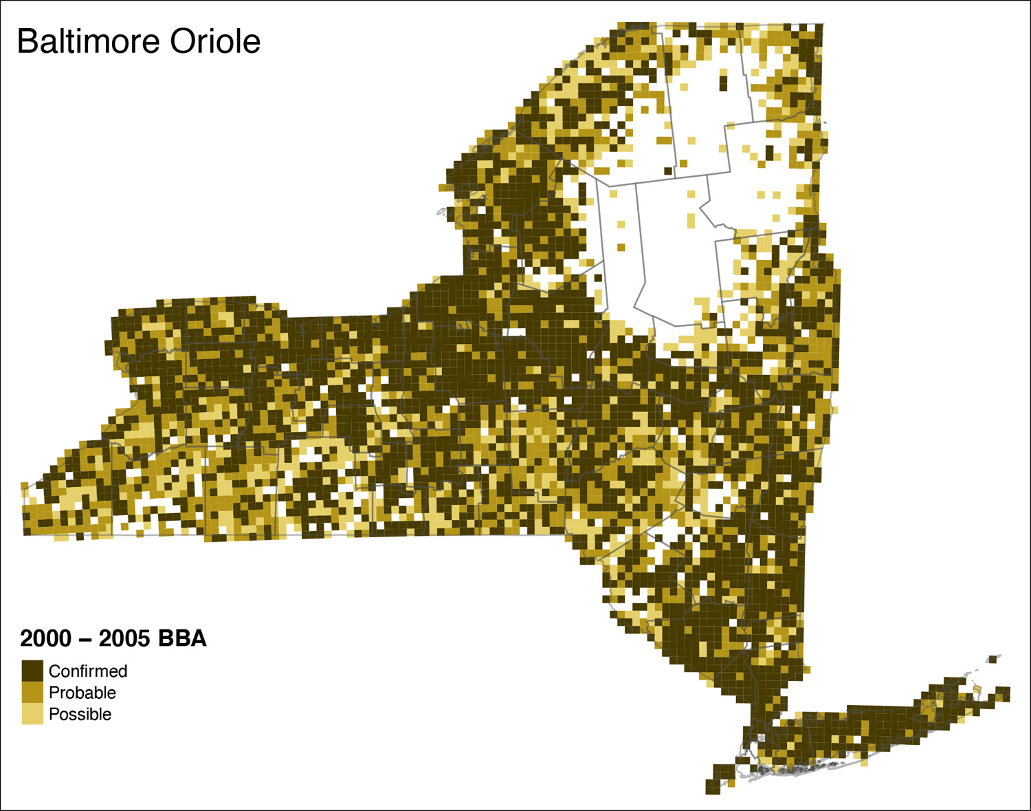 Baltimore Oriole Atlas 2 Distribution