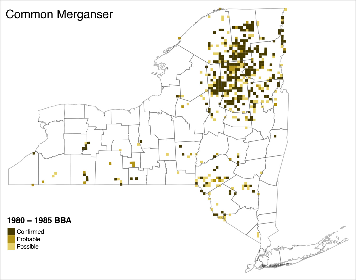 Common Merganser Atlas 1 Distribution
