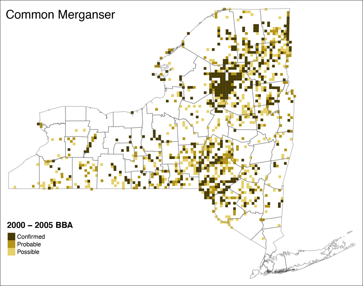 Common Merganser Atlas 2 Distribution