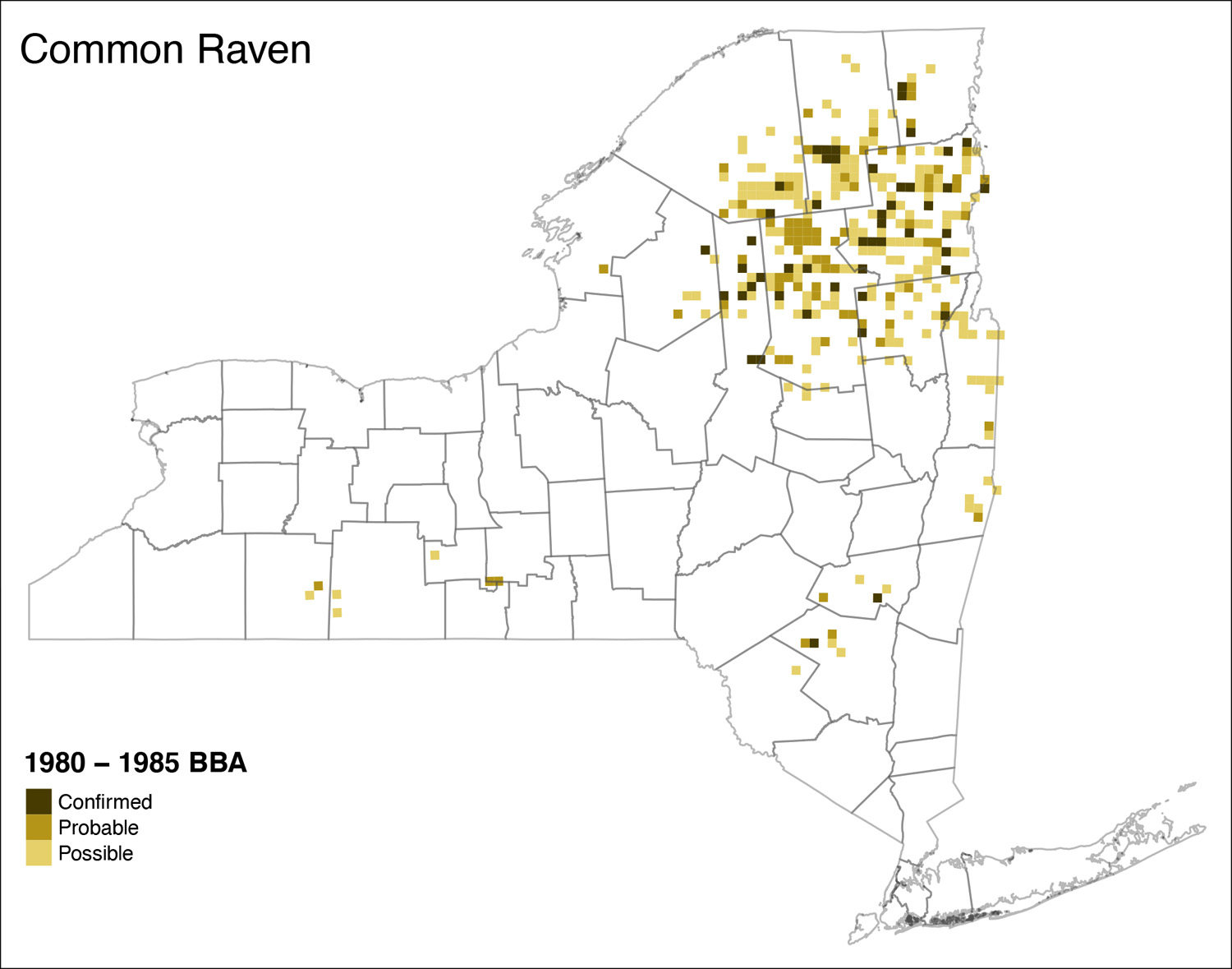 Common Raven Atlas 1 Distribution