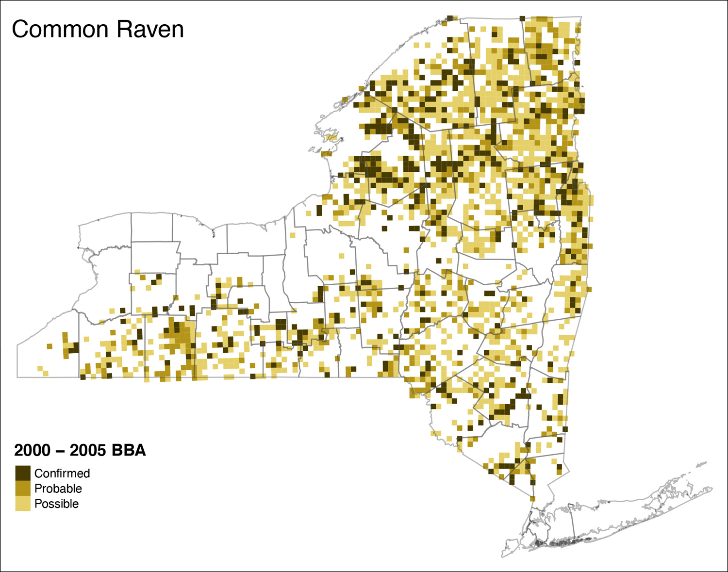 Common Raven Atlas 2 Distribution