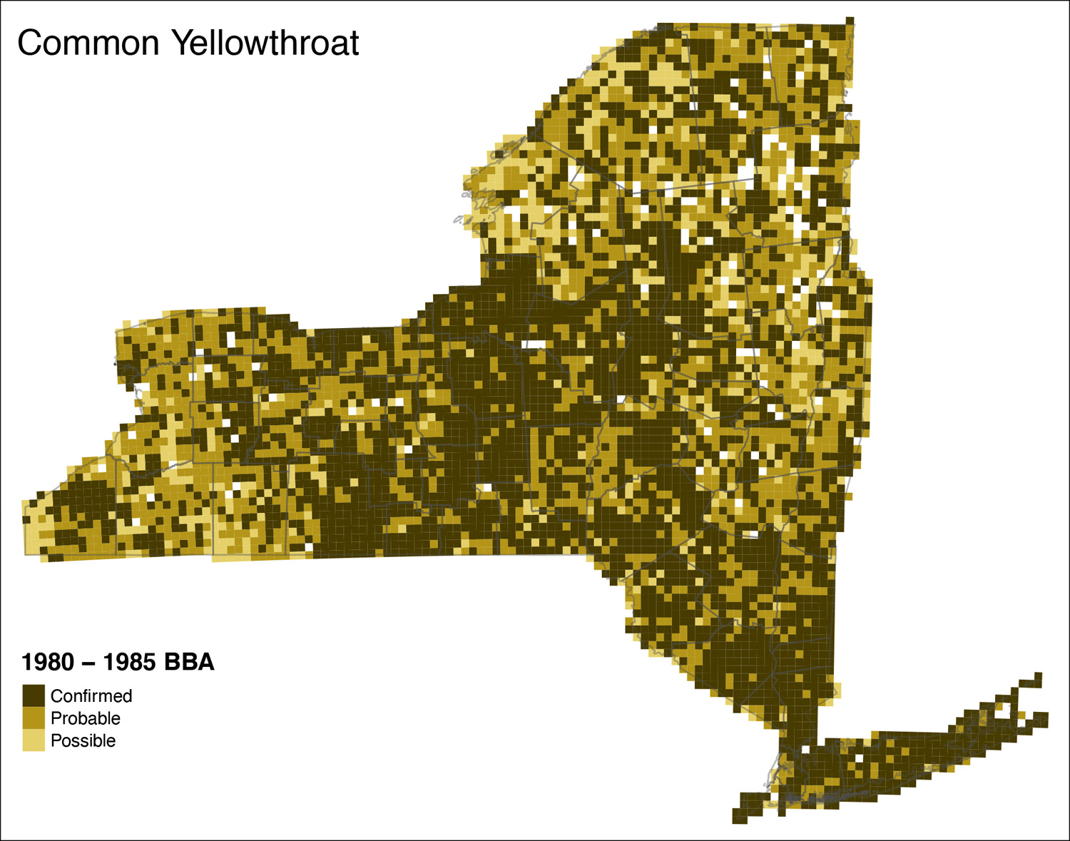 Common Yellowthroat Atlas 1 Results