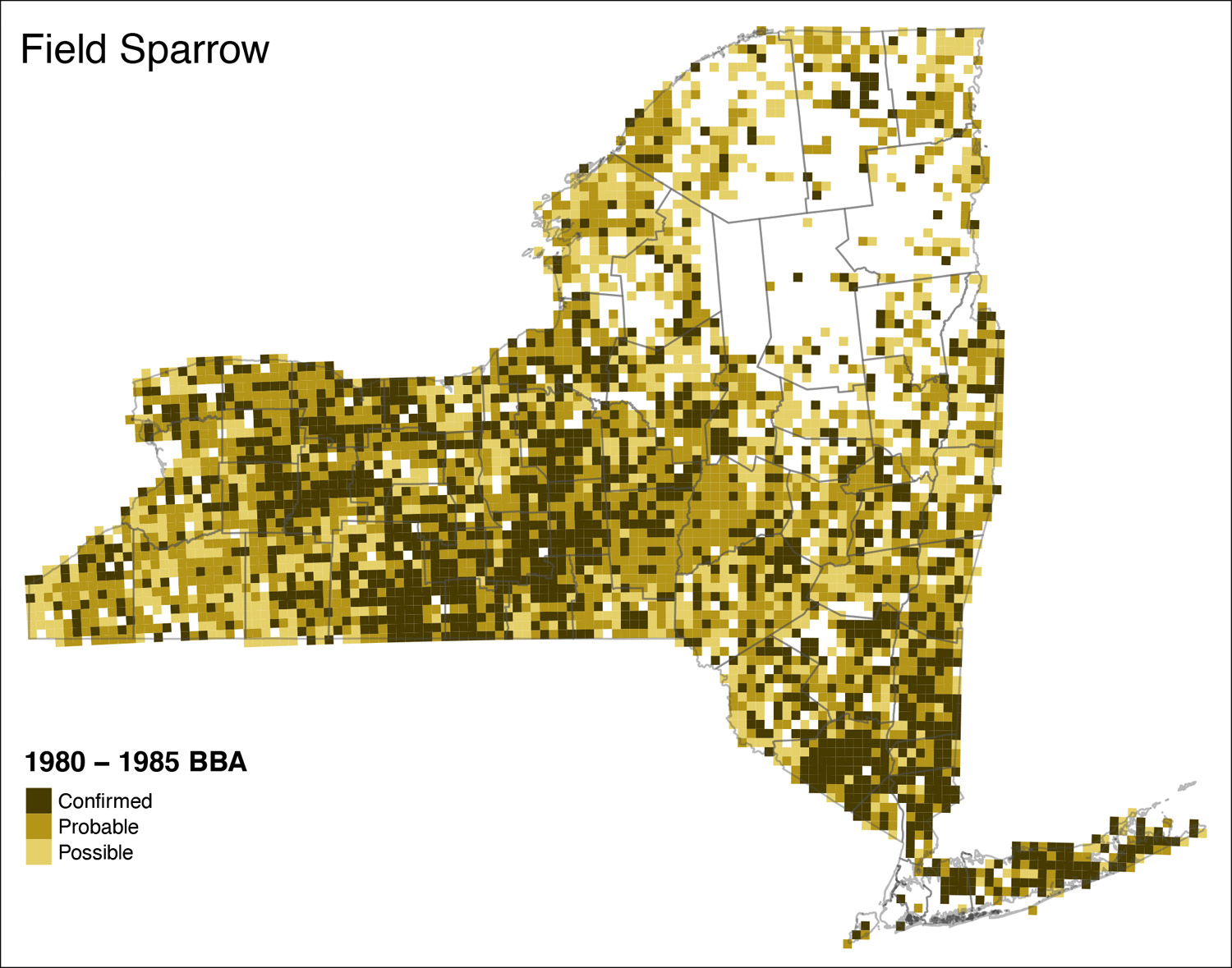 Field Sparrow Atlas 1 Map