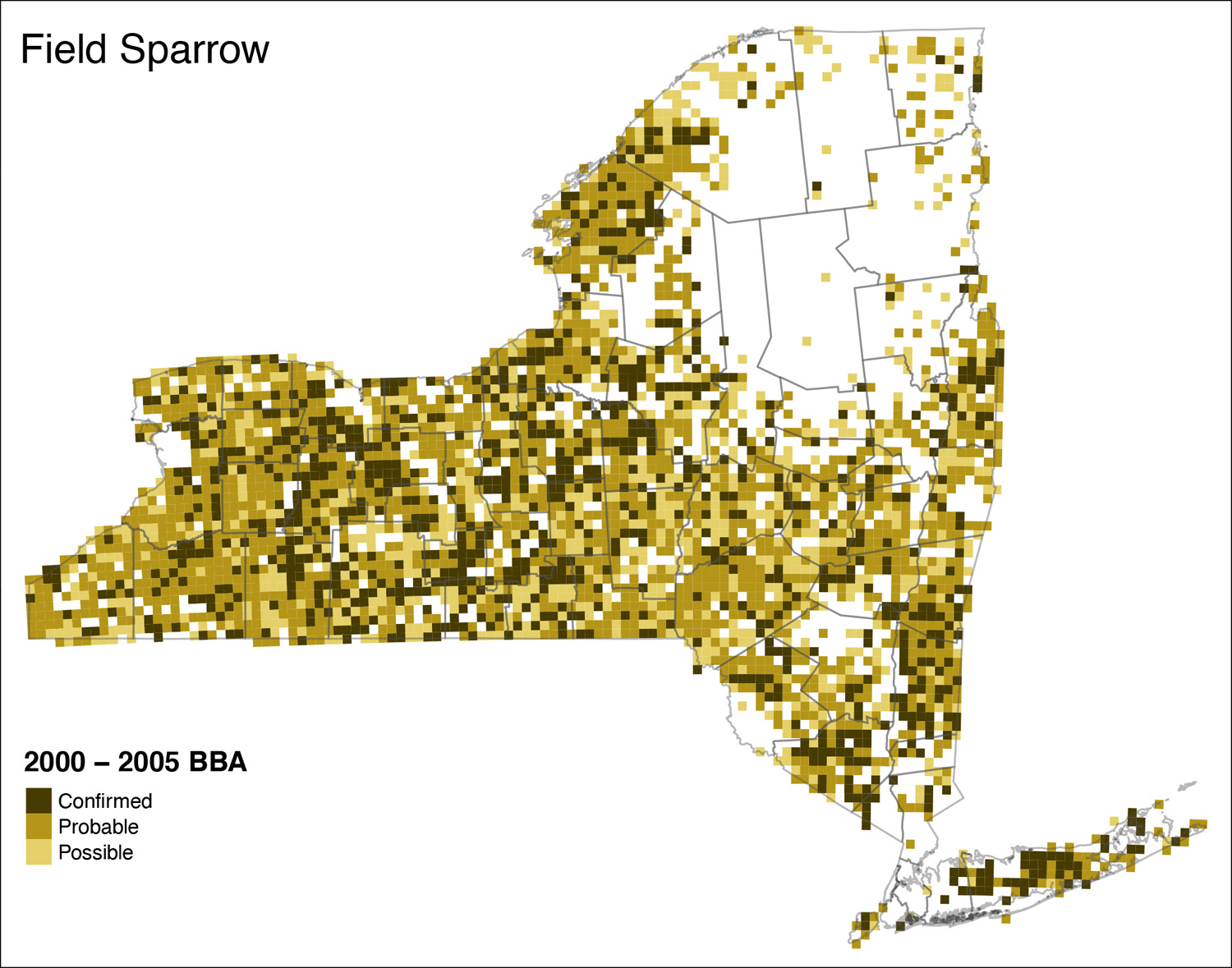 Field Sparrow Atlas 2 Map