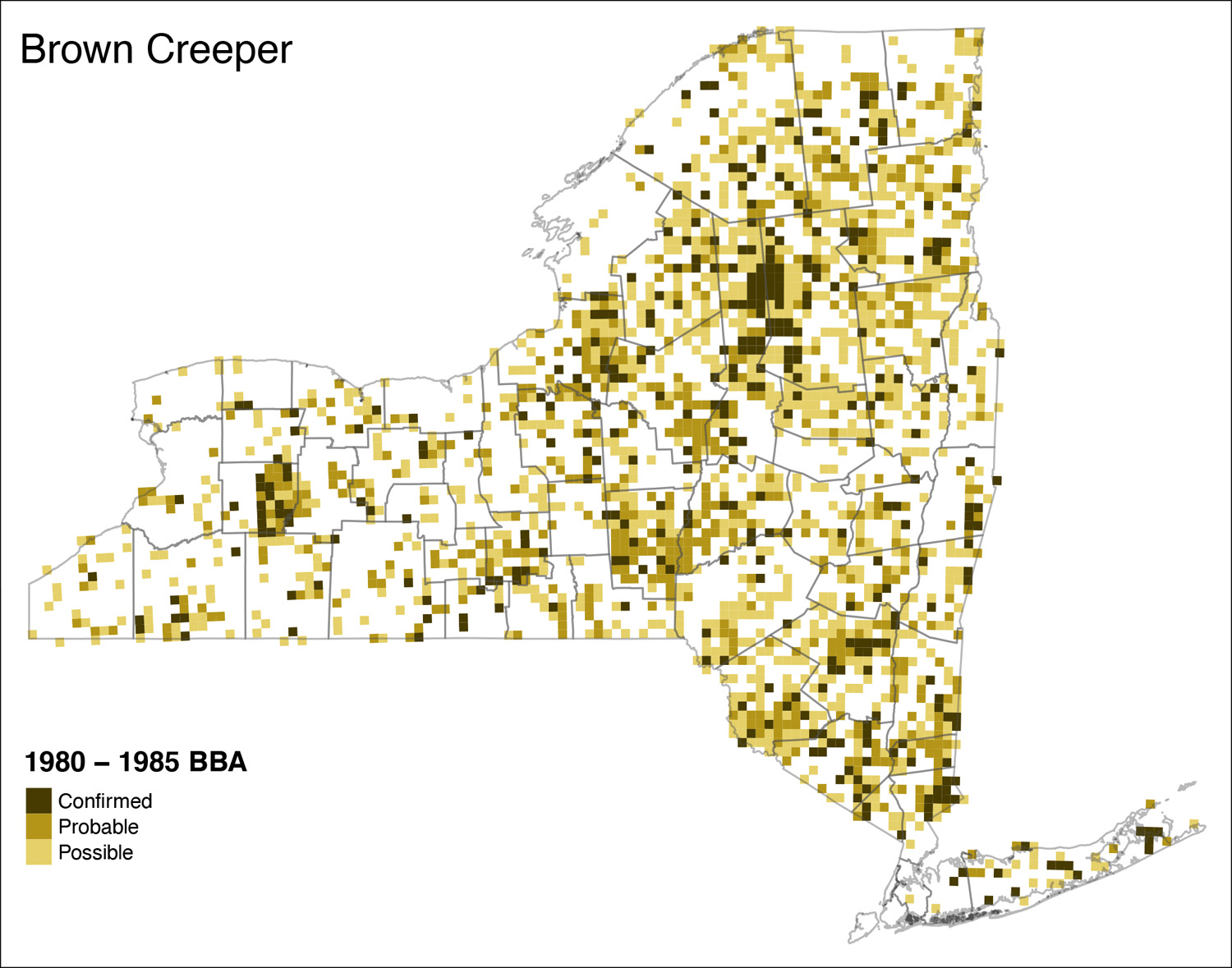 Brown Creeper Map