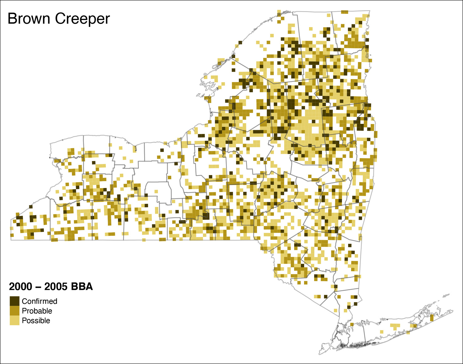 Brown Creeper Map